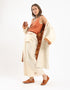 Top in cotton thin straps with a V-neckline
